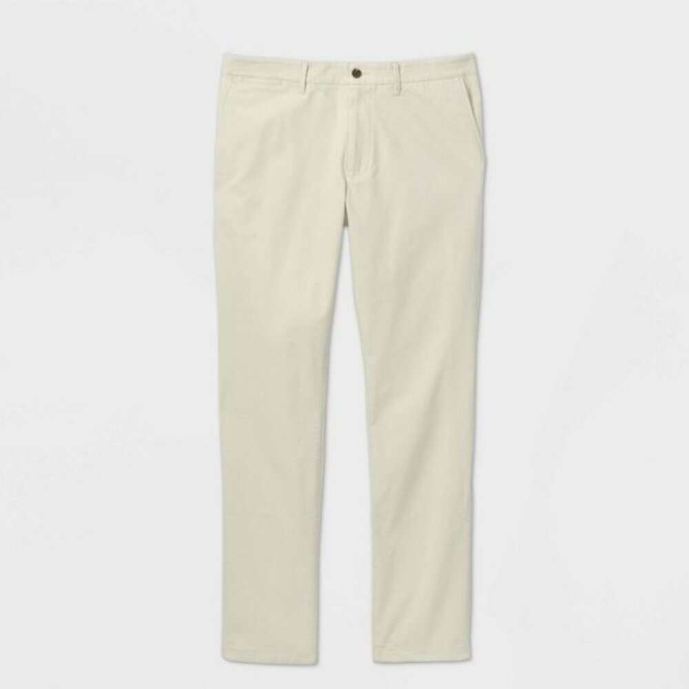 BRAND NEW WITH TAGS!  Men's Goodfellow Slim Fit Ivory Chino Pants